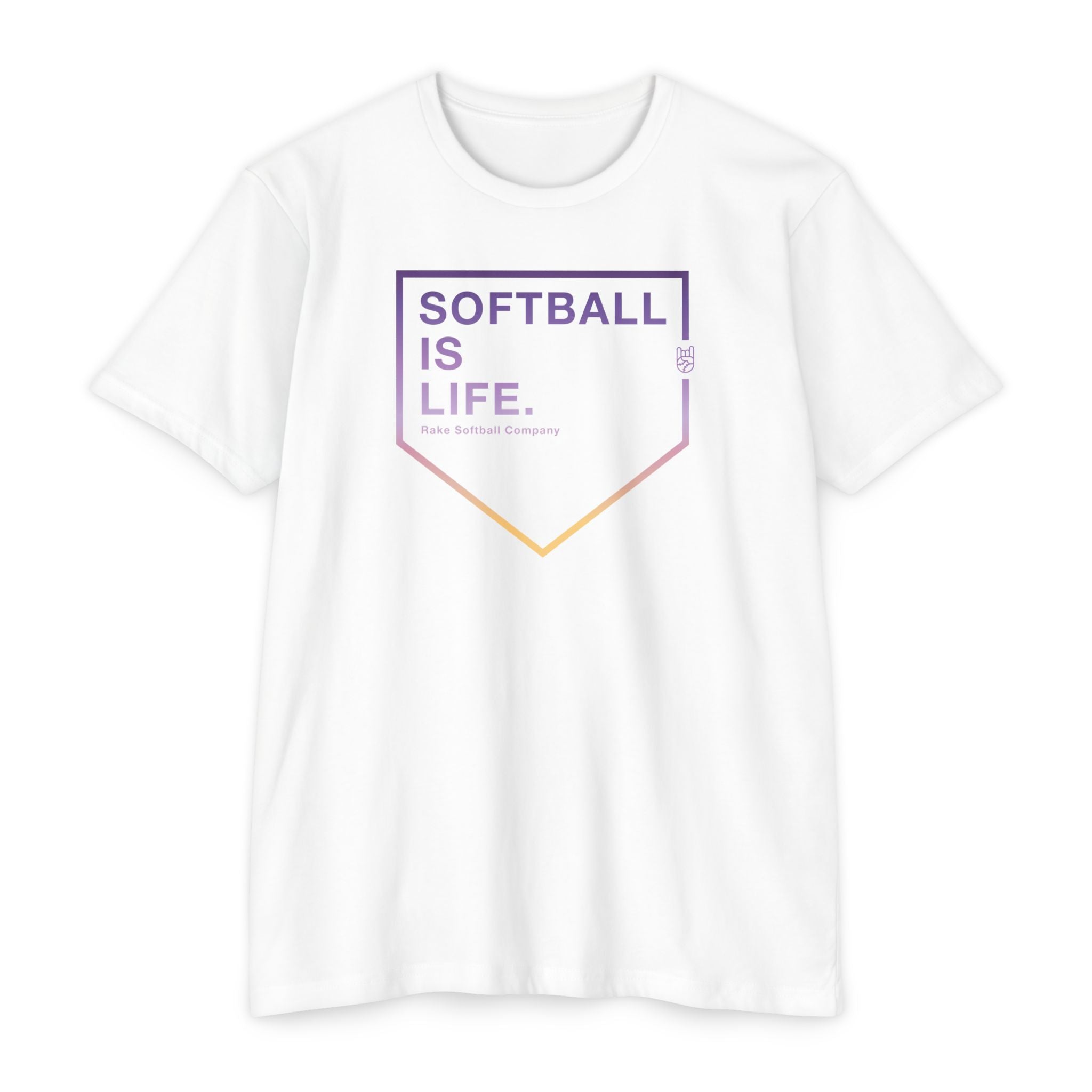 Softball Is Life Tee - Rake Baseball Company - RAKE BASEBALL | BASEBALL T-SHIRT | BASEBALL CLOTHING | GOOD VIBES ONLY