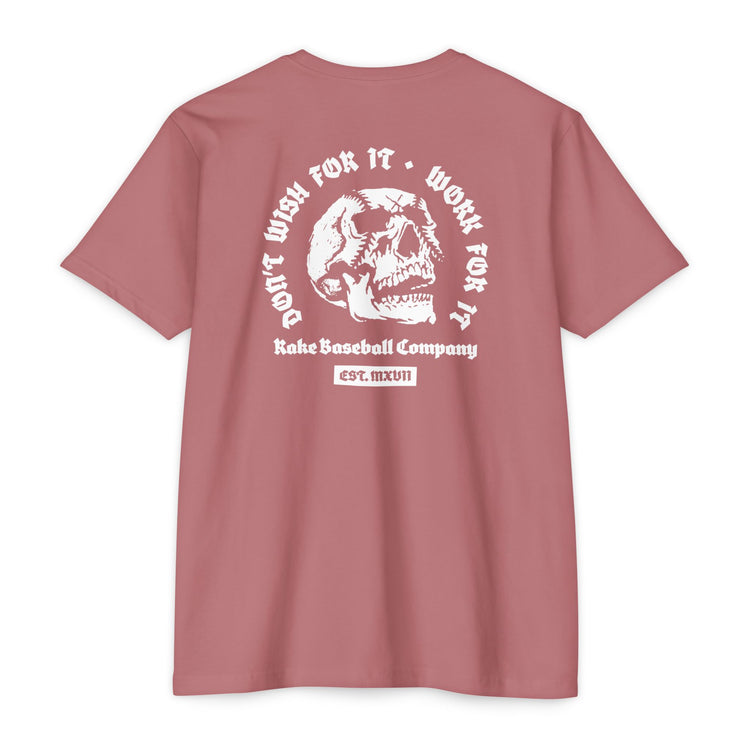 Skull Work For It Tee - Rake Baseball Company - RAKE BASEBALL | BASEBALL T-SHIRT | BASEBALL CLOTHING | GOOD VIBES ONLY