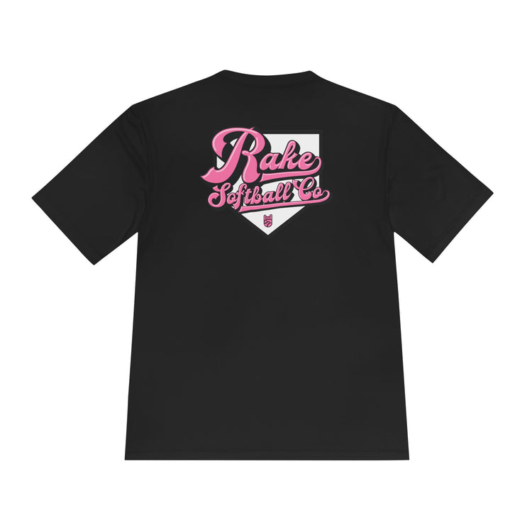 Rake Softball Co. Dry Fit Tee - Rake Baseball Company - RAKE BASEBALL | BASEBALL T-SHIRT | BASEBALL CLOTHING | GOOD VIBES ONLY