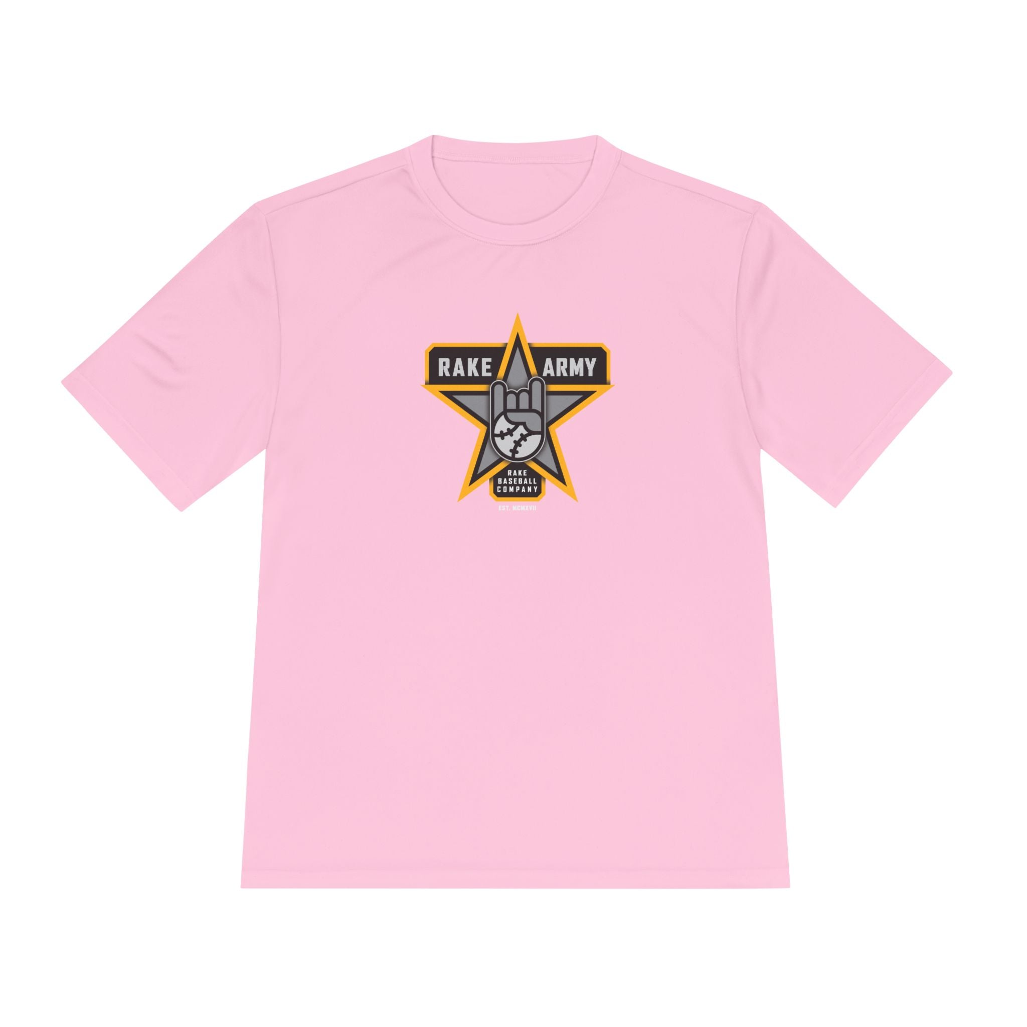 Rake Army Dry Fit Tee - Rake Baseball Company - RAKE BASEBALL | BASEBALL T-SHIRT | BASEBALL CLOTHING | GOOD VIBES ONLY