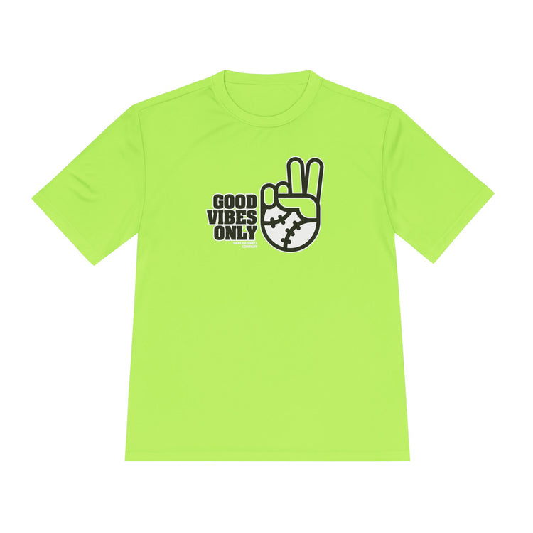 Good Vibes Only Dry Fit Tee - Rake Baseball Company - RAKE BASEBALL | BASEBALL T-SHIRT | BASEBALL CLOTHING | GOOD VIBES ONLY