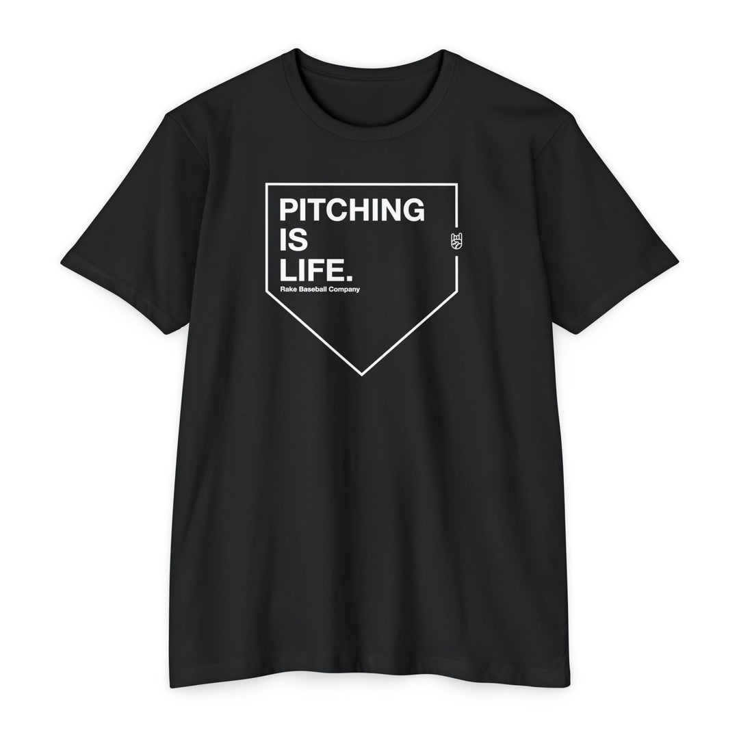 Pitching is Life Baseball Tee