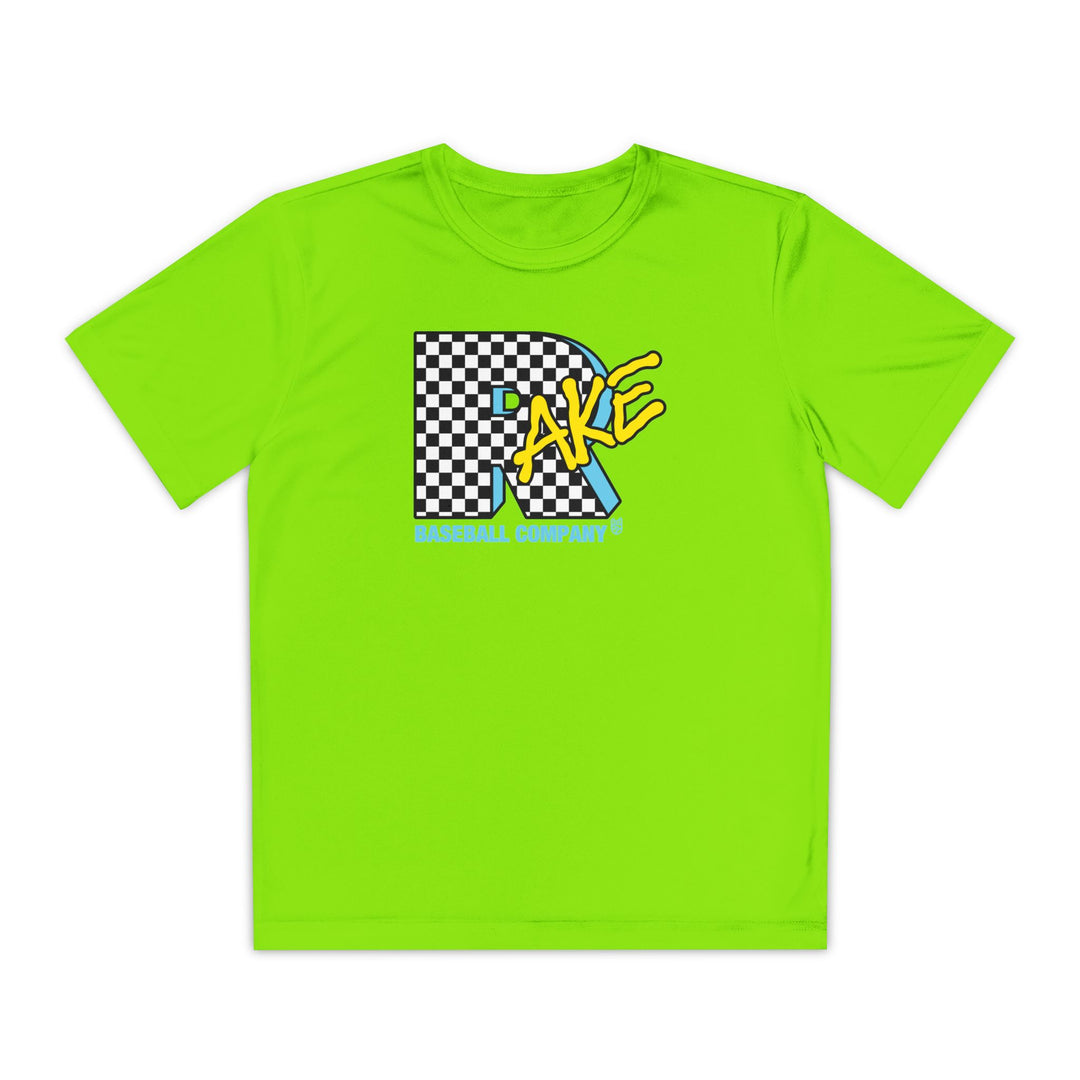 Kids Rake TV Dry Fit Tee - Rake Baseball Company - RAKE BASEBALL | BASEBALL T-SHIRT | BASEBALL CLOTHING | GOOD VIBES ONLY