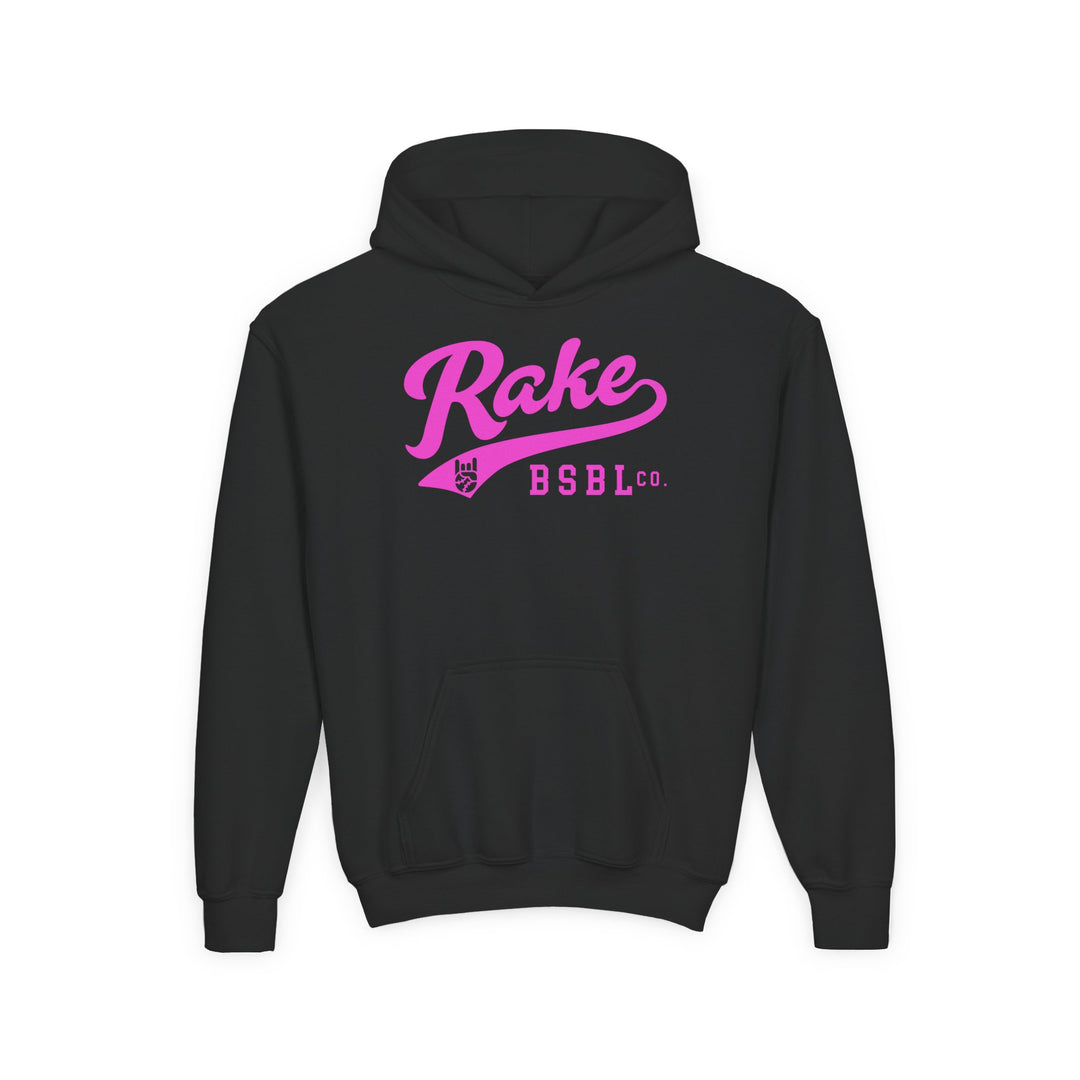 Kids Rake Script (Pink) Hoodie