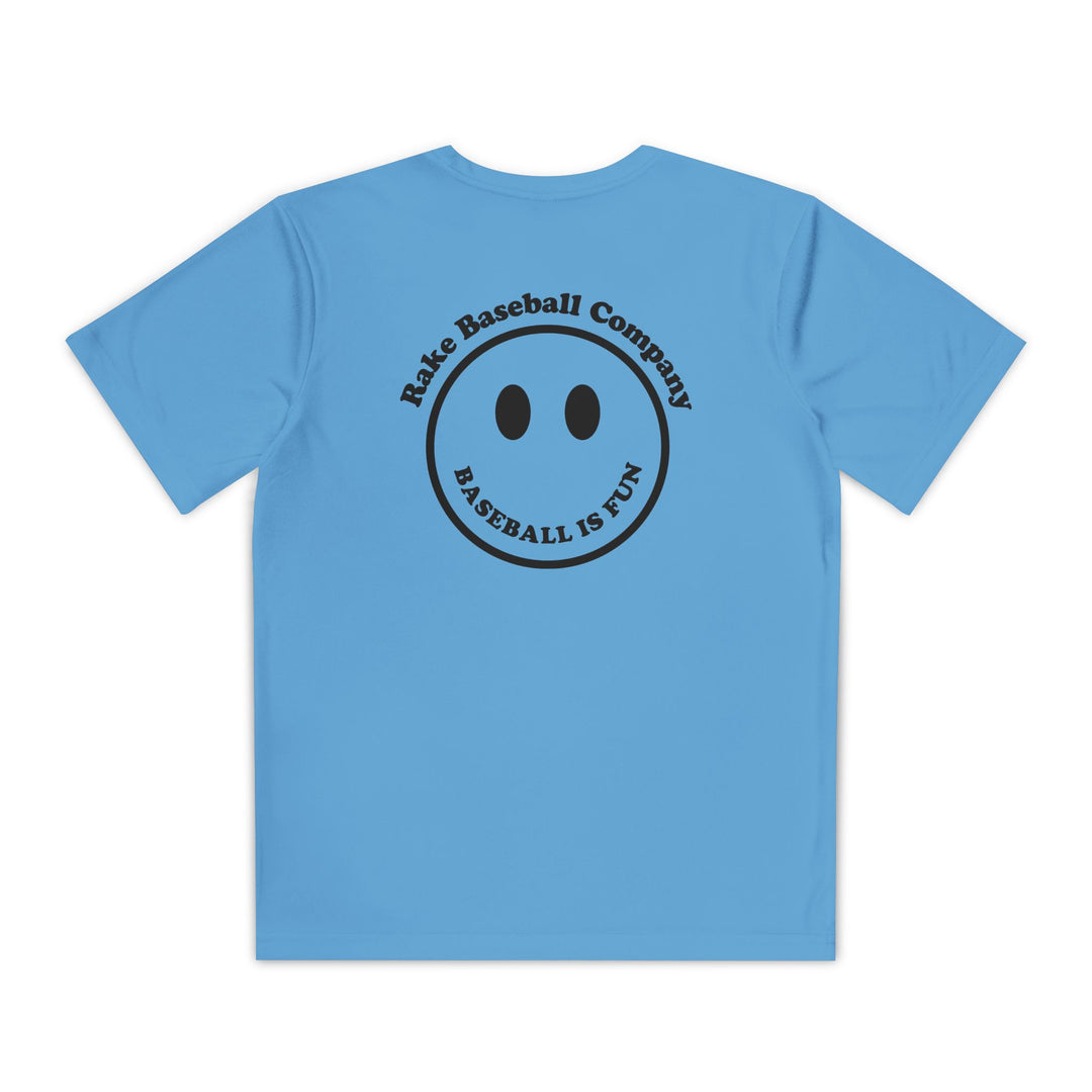 Kids Baseball Is Fun Dry Fit Tee - Rake Baseball Company - RAKE BASEBALL | BASEBALL T-SHIRT | BASEBALL CLOTHING | GOOD VIBES ONLY