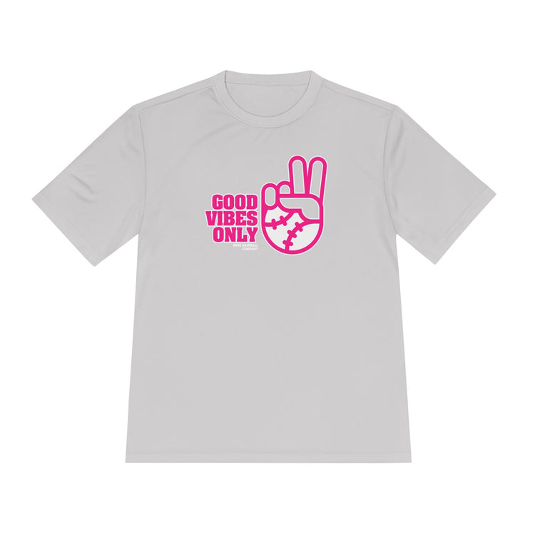 Good Vibes Only Dry Fit Tee - Rake Baseball Company - RAKE BASEBALL | BASEBALL T-SHIRT | BASEBALL CLOTHING | GOOD VIBES ONLY