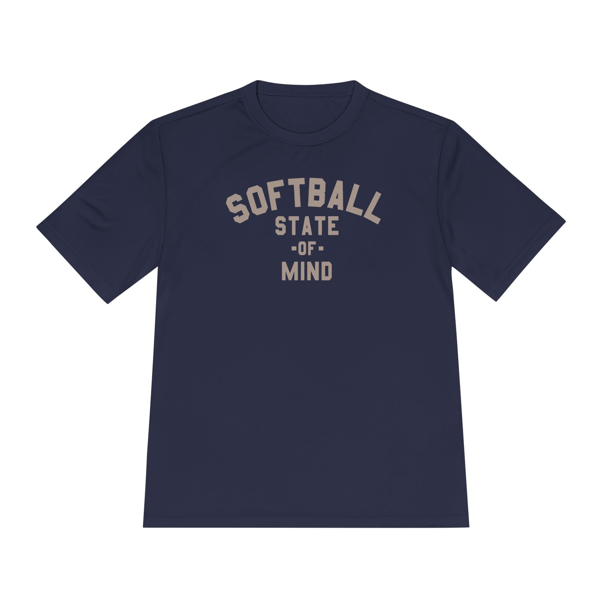 Softball State of Mind Dry Fit Tee - Rake Baseball Company - RAKE BASEBALL | BASEBALL T-SHIRT | BASEBALL CLOTHING | GOOD VIBES ONLY
