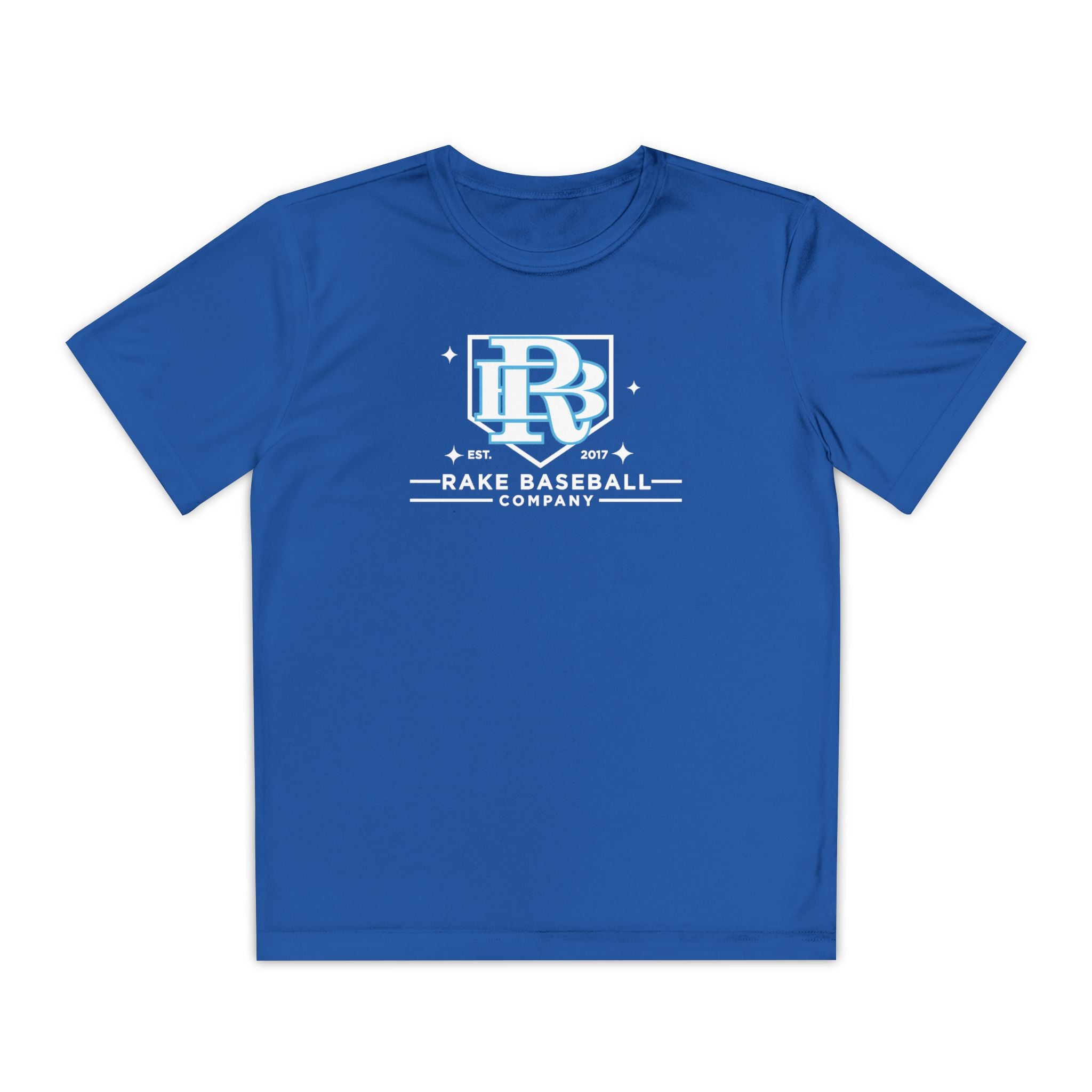 Kids Rake Baseball Homeplate Tee Dry Fit Tee - Rake Baseball Company - RAKE BASEBALL | BASEBALL T-SHIRT | BASEBALL CLOTHING | GOOD VIBES ONLY