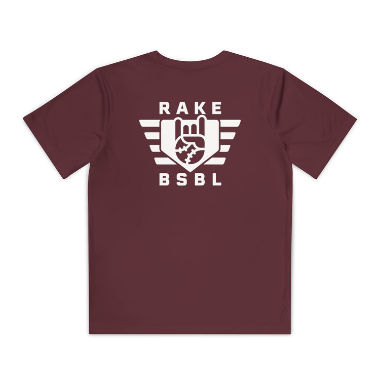 Kids Rake Flag Dry Fit Tee - Rake Baseball Company - RAKE BASEBALL | BASEBALL T-SHIRT | BASEBALL CLOTHING | GOOD VIBES ONLY