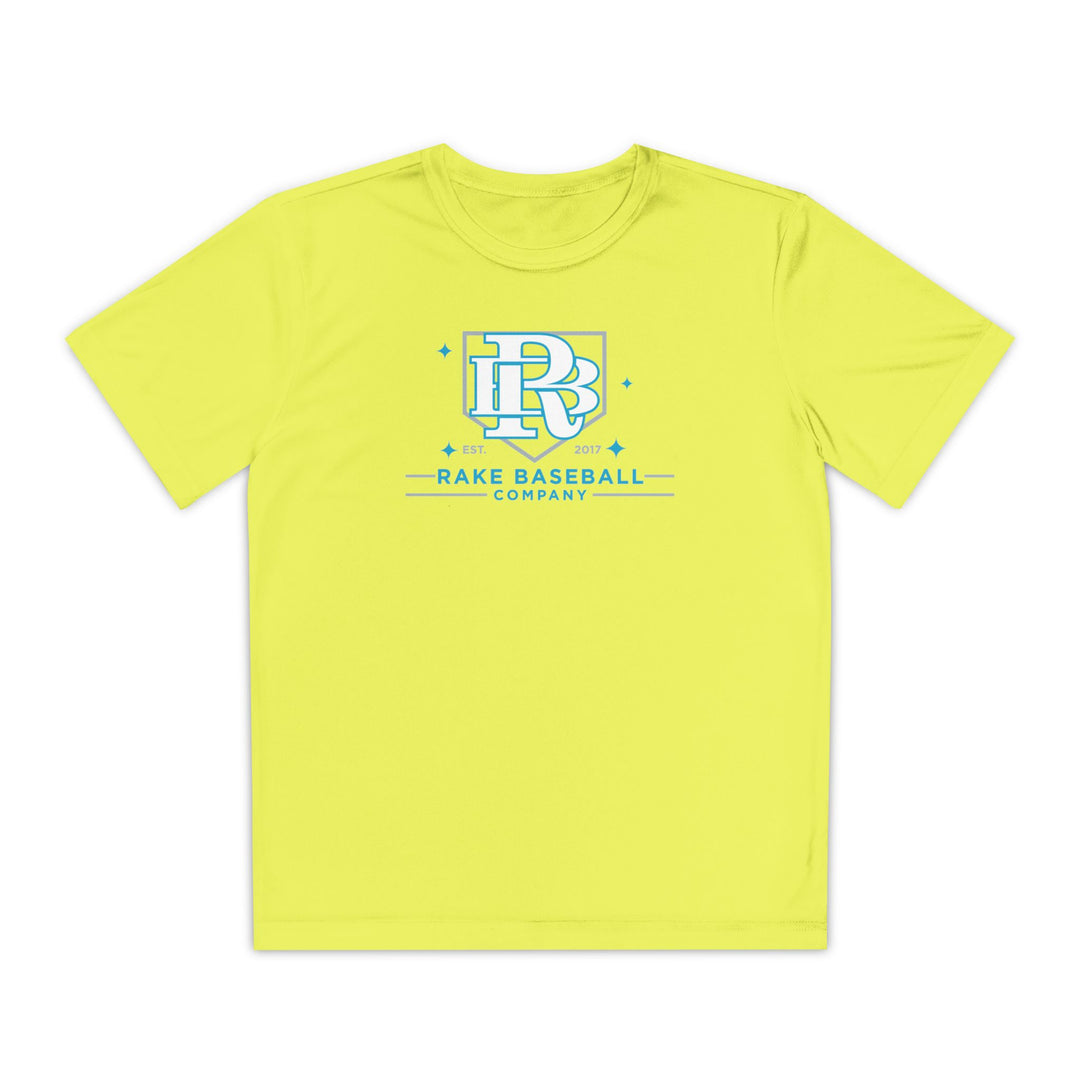 Kids Rake Baseball Homeplate Tee Dry Fit Tee - Rake Baseball Company - RAKE BASEBALL | BASEBALL T-SHIRT | BASEBALL CLOTHING | GOOD VIBES ONLY
