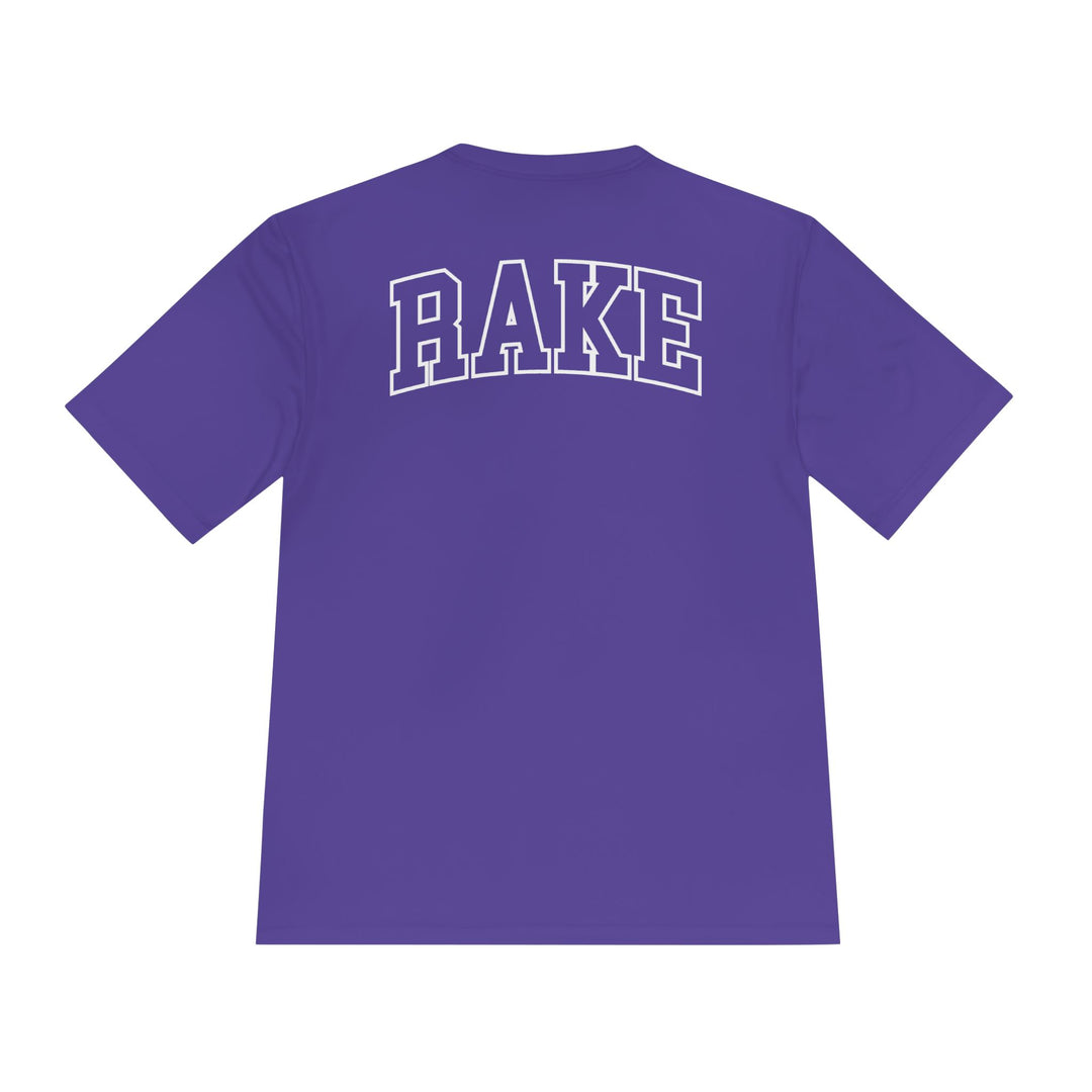 Rockin' Rake Dry Fit Tee - Rake Baseball Company - RAKE BASEBALL | BASEBALL T-SHIRT | BASEBALL CLOTHING | GOOD VIBES ONLY