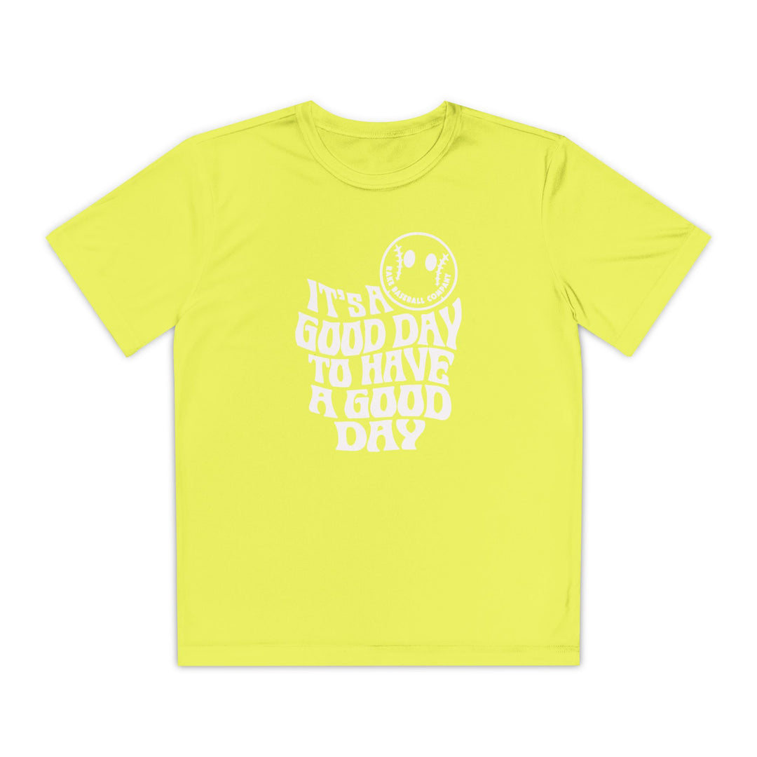 Kids It's A Good Day Dry Fit Tee - Rake Baseball Company - RAKE BASEBALL | BASEBALL T-SHIRT | BASEBALL CLOTHING | GOOD VIBES ONLY