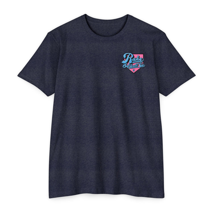 Rake Softball Co. Tee - Rake Baseball Company - RAKE BASEBALL | BASEBALL T-SHIRT | BASEBALL CLOTHING | GOOD VIBES ONLY