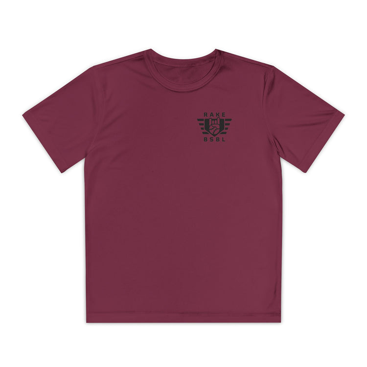 Kids Rake Flag Dry Fit Tee - Rake Baseball Company - RAKE BASEBALL | BASEBALL T-SHIRT | BASEBALL CLOTHING | GOOD VIBES ONLY