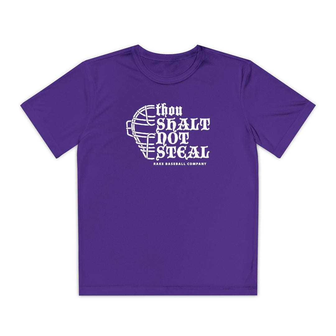Kids Thou Shalt Not Steal Fit Tee - Rake Baseball Company - RAKE BASEBALL | BASEBALL T-SHIRT | BASEBALL CLOTHING | GOOD VIBES ONLY
