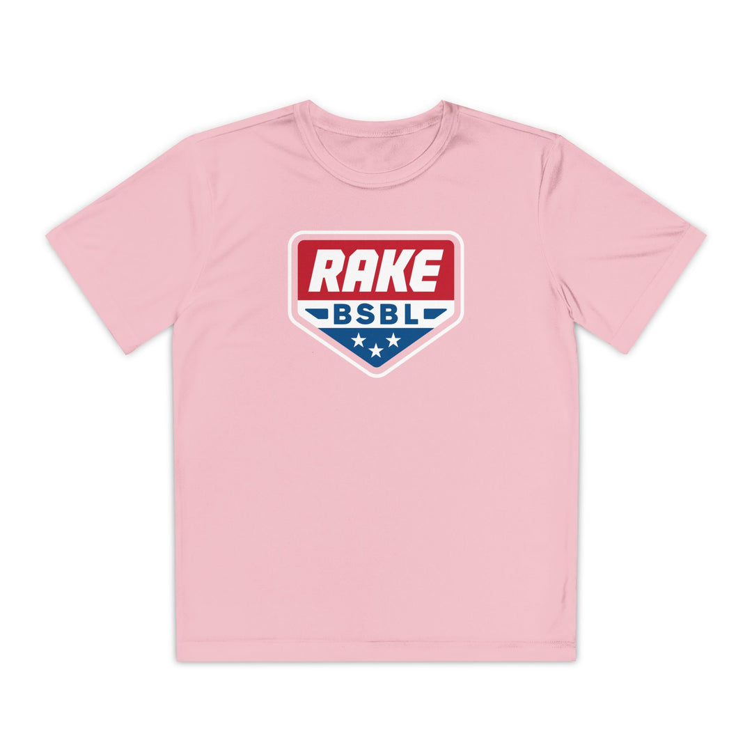 Kids Rake Flag Plate Dry Fit Tee