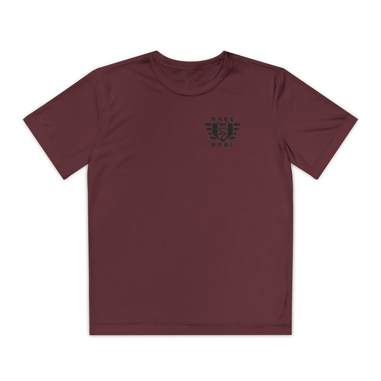 Kids Rake Flag Dry Fit Tee - Rake Baseball Company - RAKE BASEBALL | BASEBALL T-SHIRT | BASEBALL CLOTHING | GOOD VIBES ONLY