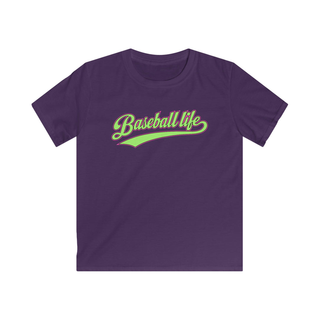 Kids Baseball Life Green Edition Tee