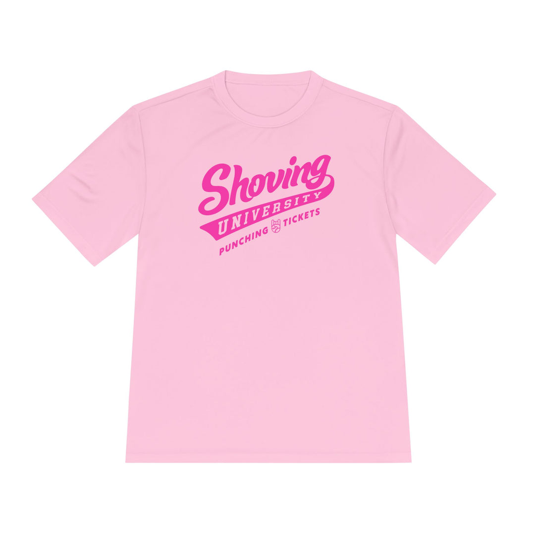 Shoving University Dry Fit Tee - Rake Baseball Company - RAKE BASEBALL | BASEBALL T-SHIRT | BASEBALL CLOTHING | GOOD VIBES ONLY
