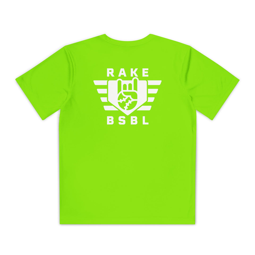 Kids Rake Flag Dry Fit Tee - Rake Baseball Company - RAKE BASEBALL | BASEBALL T-SHIRT | BASEBALL CLOTHING | GOOD VIBES ONLY
