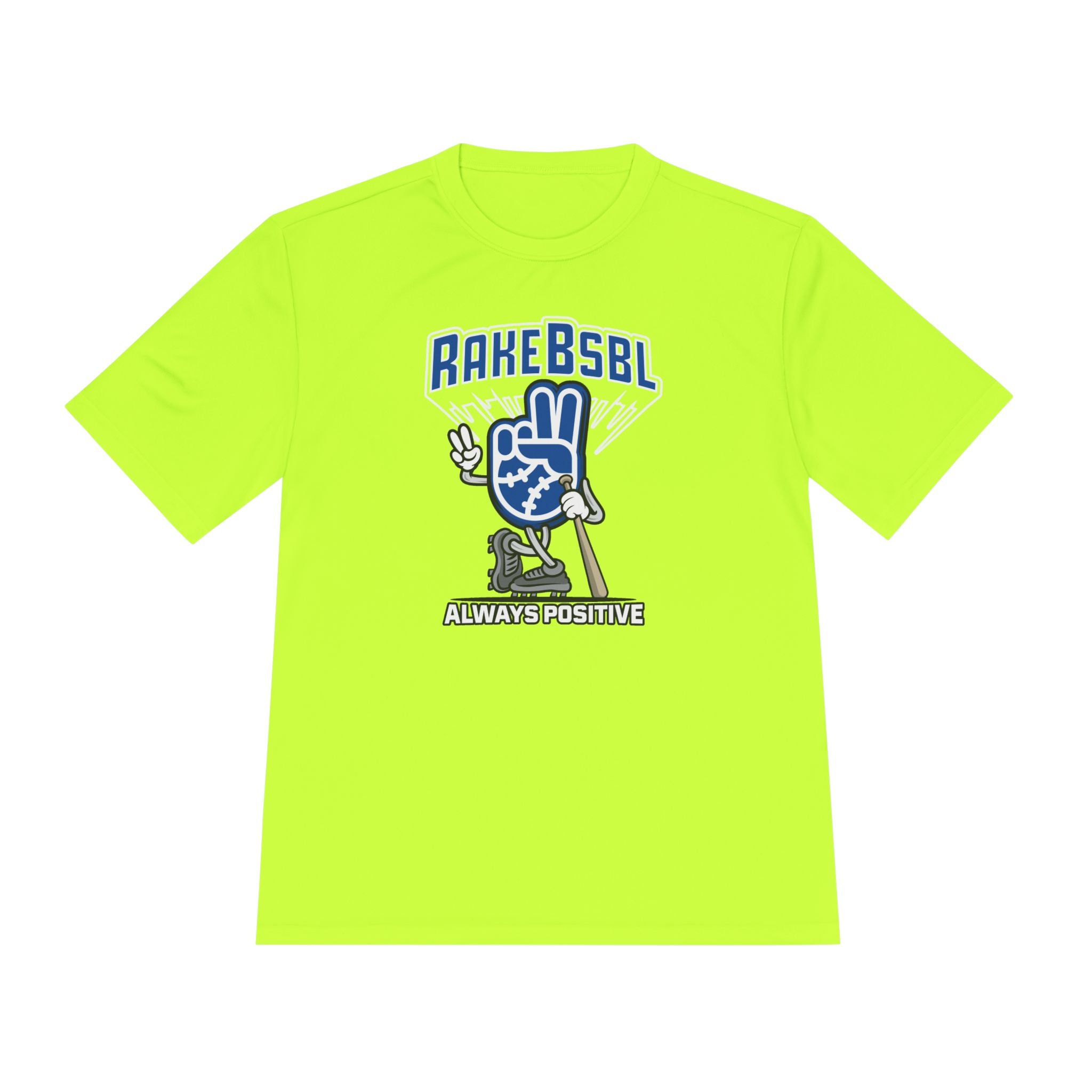 Always Positive Vibes Dry Fit Tee - Rake Baseball Company - RAKE BASEBALL | BASEBALL T-SHIRT | BASEBALL CLOTHING | GOOD VIBES ONLY