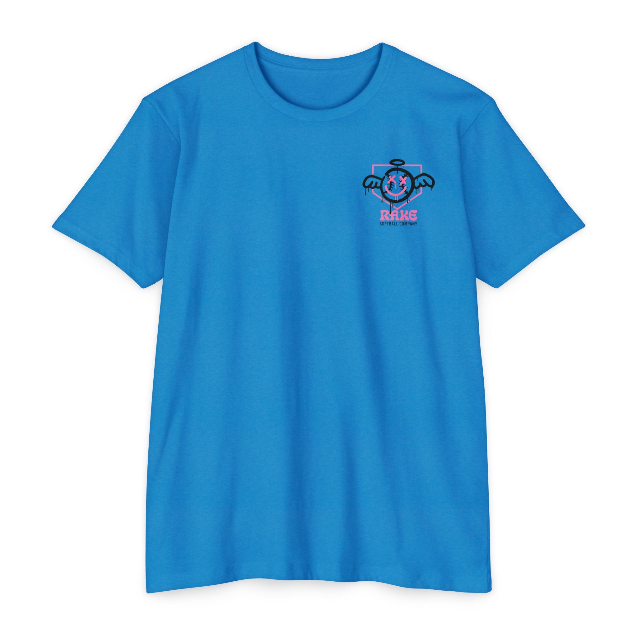 She Angel Drip Softball Tee - Rake Baseball Company - RAKE BASEBALL | BASEBALL T-SHIRT | BASEBALL CLOTHING | GOOD VIBES ONLY