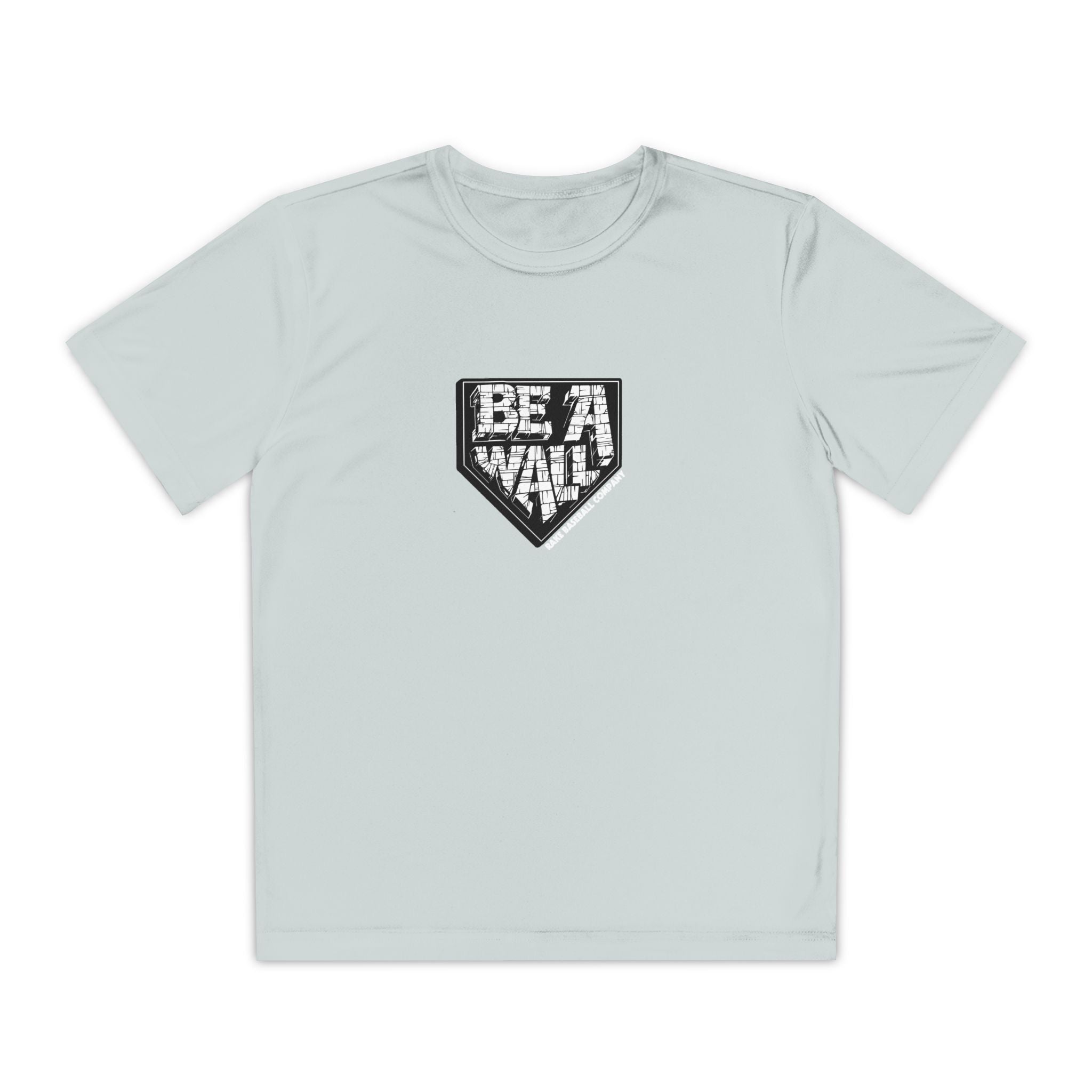 Kids Be A Wall Dry Fit Tee - Rake Baseball Company - RAKE BASEBALL | BASEBALL T-SHIRT | BASEBALL CLOTHING | GOOD VIBES ONLY
