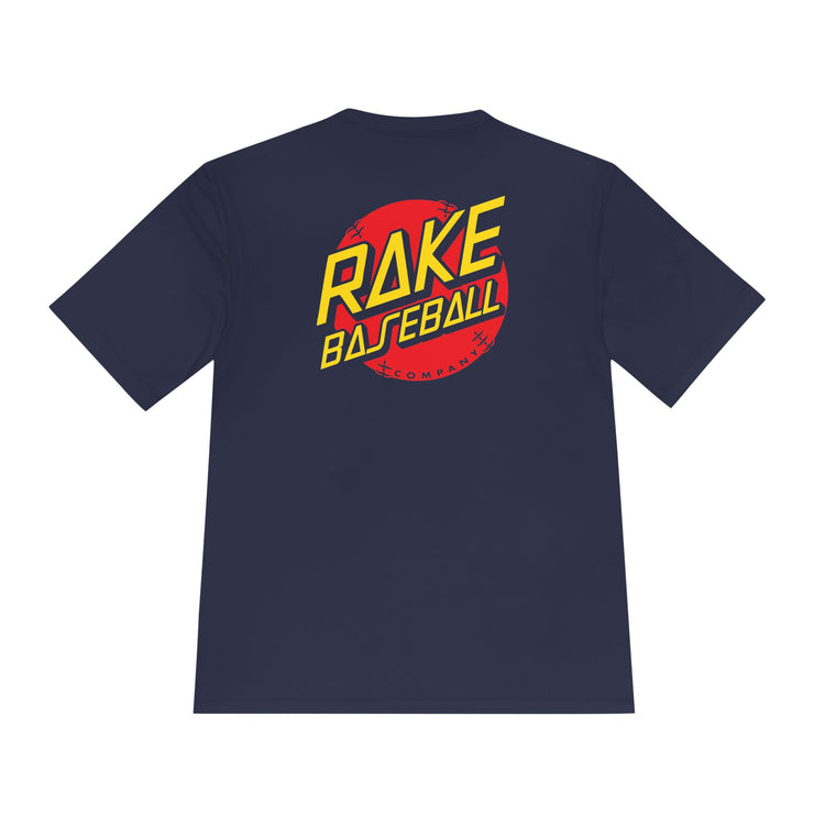Rake Dot Dry Fit Tee - Rake Baseball Company - RAKE BASEBALL | BASEBALL T-SHIRT | BASEBALL CLOTHING | GOOD VIBES ONLY
