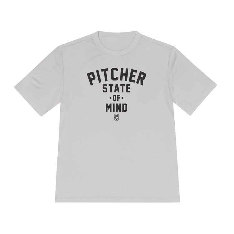 Pitcher State Of Mind Dry Fit Tee - Rake Baseball Company - RAKE BASEBALL | BASEBALL T-SHIRT | BASEBALL CLOTHING | GOOD VIBES ONLY