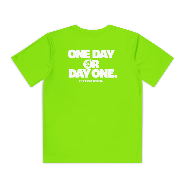 Kids One Day or Day One Dry Fit Tee - Rake Baseball Company - RAKE BASEBALL | BASEBALL T-SHIRT | BASEBALL CLOTHING | GOOD VIBES ONLY