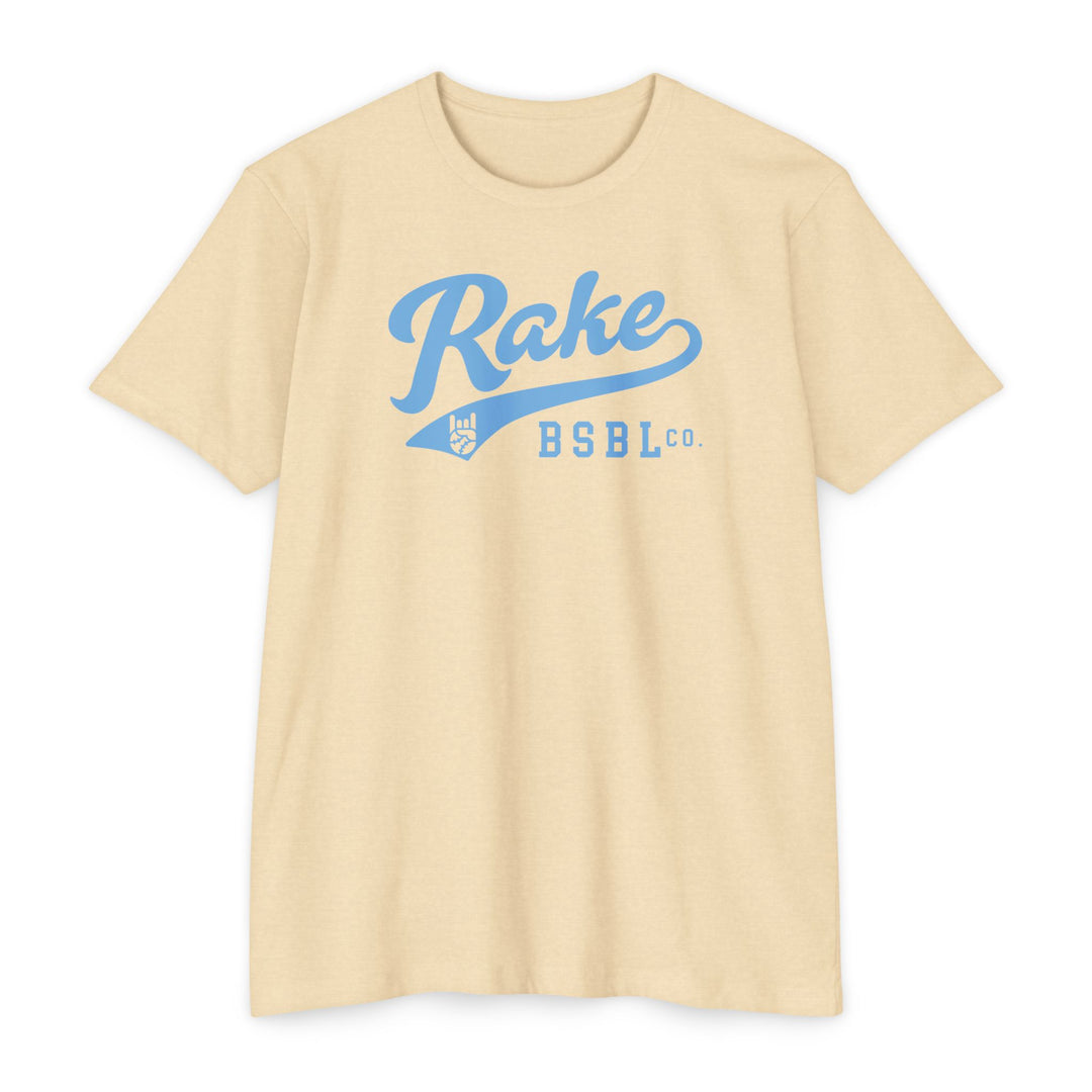 Rake Light Blue Script Tee