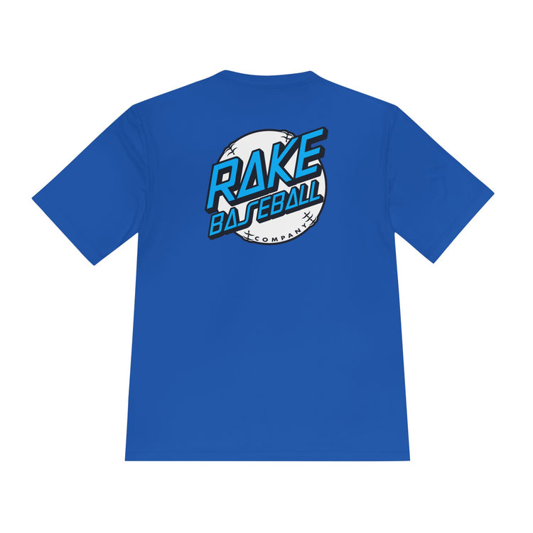 Rake Dot Dry Fit Tee - Rake Baseball Company - RAKE BASEBALL | BASEBALL T-SHIRT | BASEBALL CLOTHING | GOOD VIBES ONLY