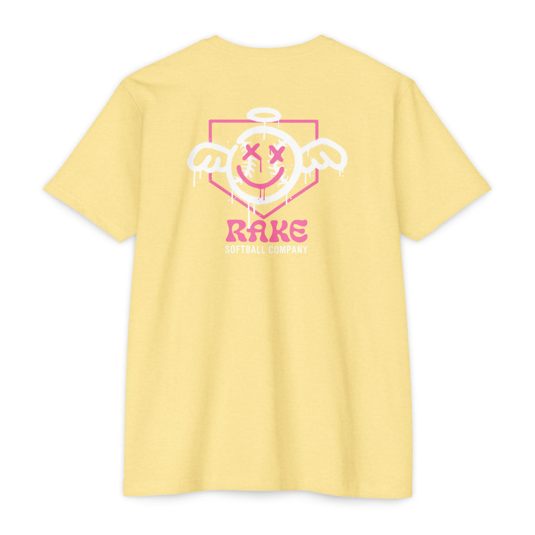 She Angel Drip Softball Tee - Rake Baseball Company - RAKE BASEBALL | BASEBALL T-SHIRT | BASEBALL CLOTHING | GOOD VIBES ONLY