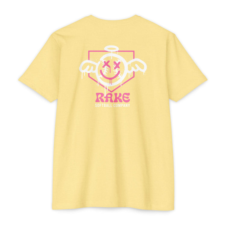 She Angel Drip Softball Tee - Rake Baseball Company - RAKE BASEBALL | BASEBALL T-SHIRT | BASEBALL CLOTHING | GOOD VIBES ONLY