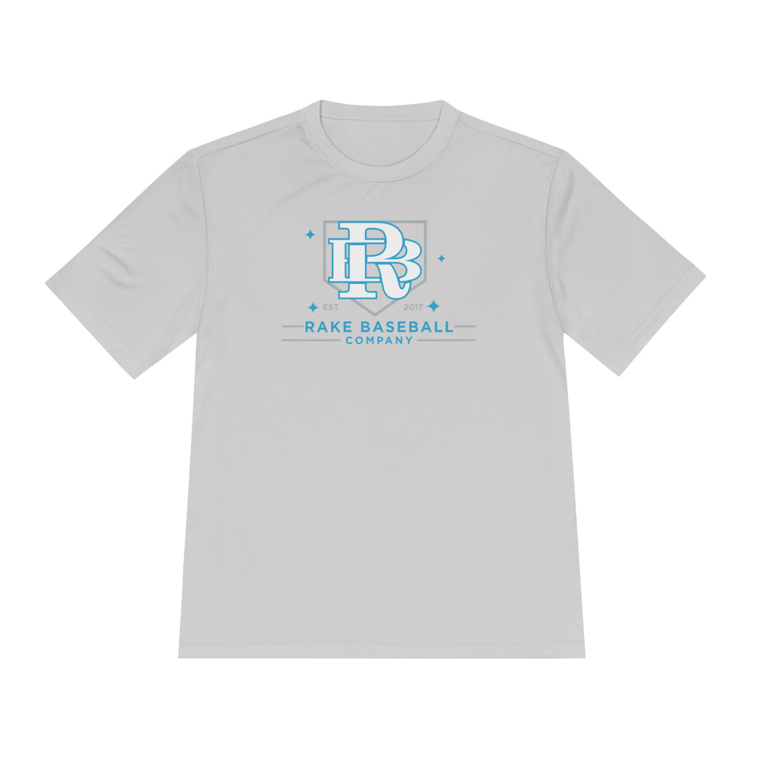 Rake Baseball Homeplate Tee Dry Fit Tee - Rake Baseball Company - RAKE BASEBALL | BASEBALL T-SHIRT | BASEBALL CLOTHING | GOOD VIBES ONLY