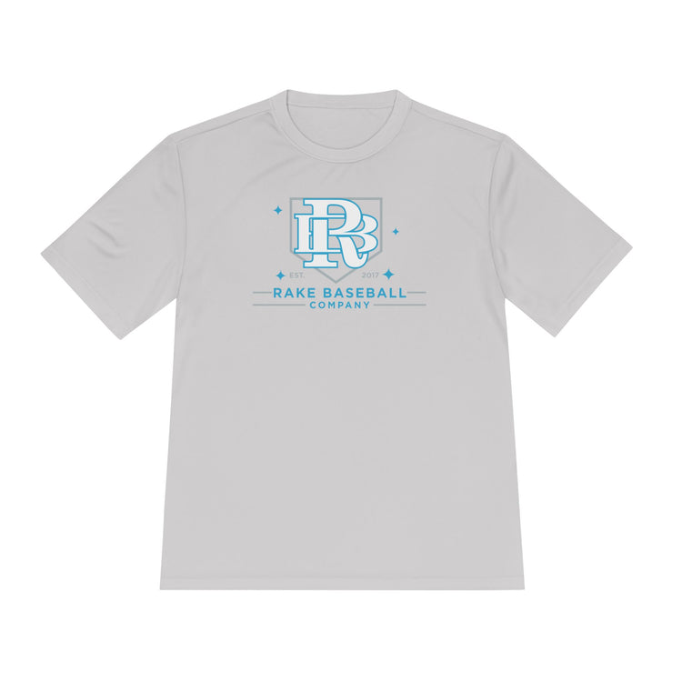 Rake Baseball Homeplate Tee Dry Fit Tee - Rake Baseball Company - RAKE BASEBALL | BASEBALL T-SHIRT | BASEBALL CLOTHING | GOOD VIBES ONLY