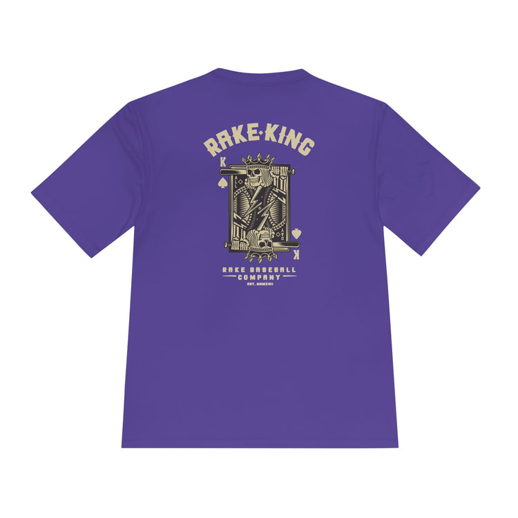 Rake King Dry Fit Tee - Rake Baseball Company - RAKE BASEBALL | BASEBALL T-SHIRT | BASEBALL CLOTHING | GOOD VIBES ONLY
