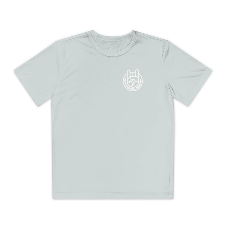 Kids Rockin' Rake Dry Fit Tee - Rake Baseball Company - RAKE BASEBALL | BASEBALL T-SHIRT | BASEBALL CLOTHING | GOOD VIBES ONLY