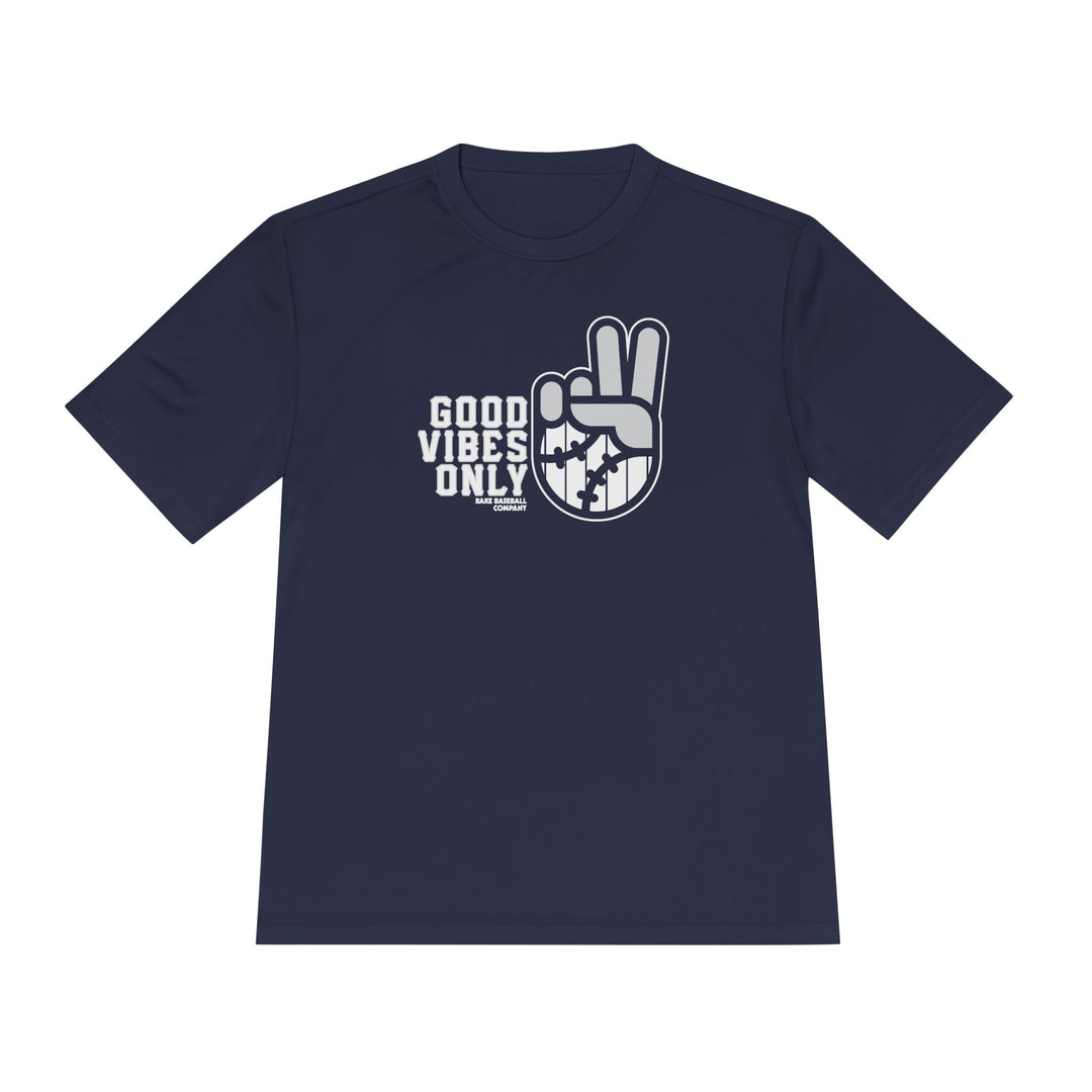 Bronx Inspired GVO Dry Fit Tee - Rake Baseball Company - RAKE BASEBALL | BASEBALL T-SHIRT | BASEBALL CLOTHING | GOOD VIBES ONLY