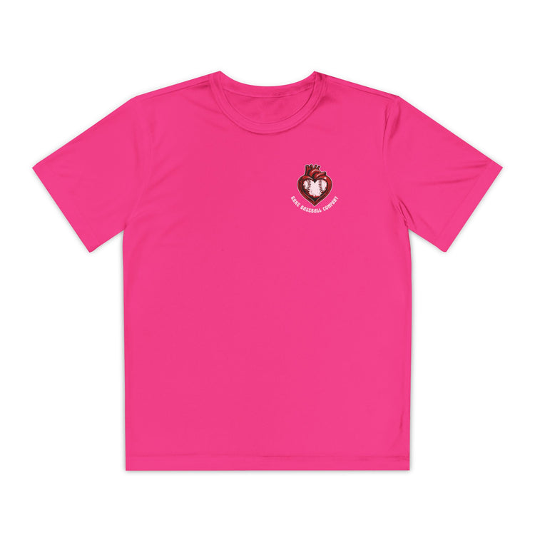 Kids True Amor Baseball Dry Fit Tee - Rake Baseball Company - RAKE BASEBALL | BASEBALL T-SHIRT | BASEBALL CLOTHING | GOOD VIBES ONLY