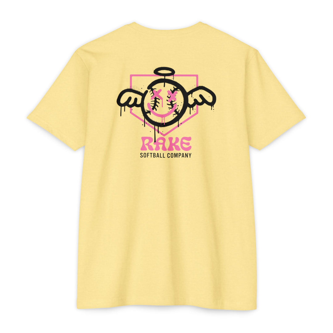 She Angel Drip Softball Tee - Rake Baseball Company - RAKE BASEBALL | BASEBALL T-SHIRT | BASEBALL CLOTHING | GOOD VIBES ONLY