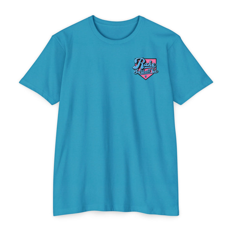 Rake Softball Co. Tee - Rake Baseball Company - RAKE BASEBALL | BASEBALL T-SHIRT | BASEBALL CLOTHING | GOOD VIBES ONLY
