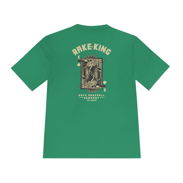 Rake King Dry Fit Tee - Rake Baseball Company - RAKE BASEBALL | BASEBALL T-SHIRT | BASEBALL CLOTHING | GOOD VIBES ONLY