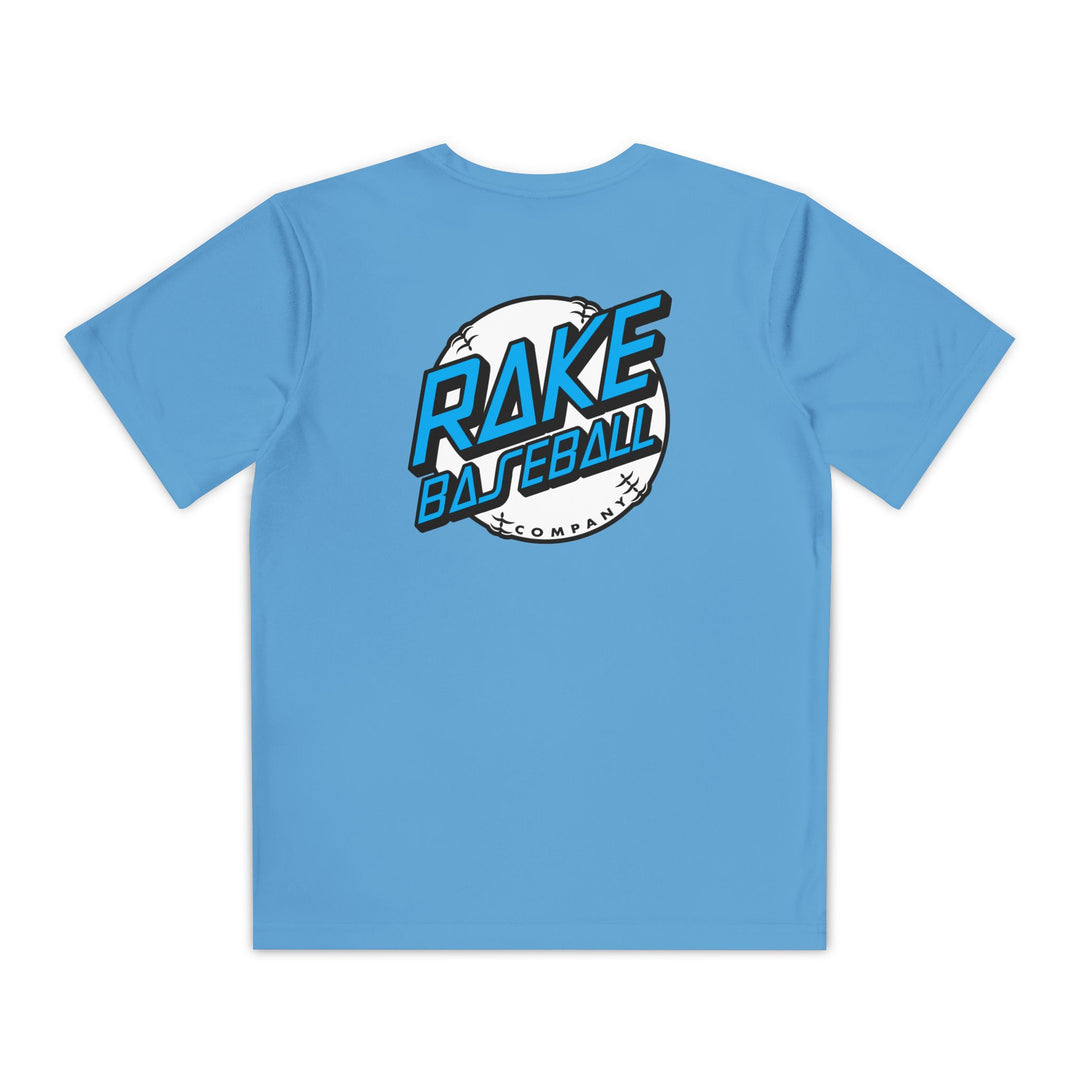 Kids Rake Dot Dry Fit Tee - Rake Baseball Company - RAKE BASEBALL | BASEBALL T-SHIRT | BASEBALL CLOTHING | GOOD VIBES ONLY
