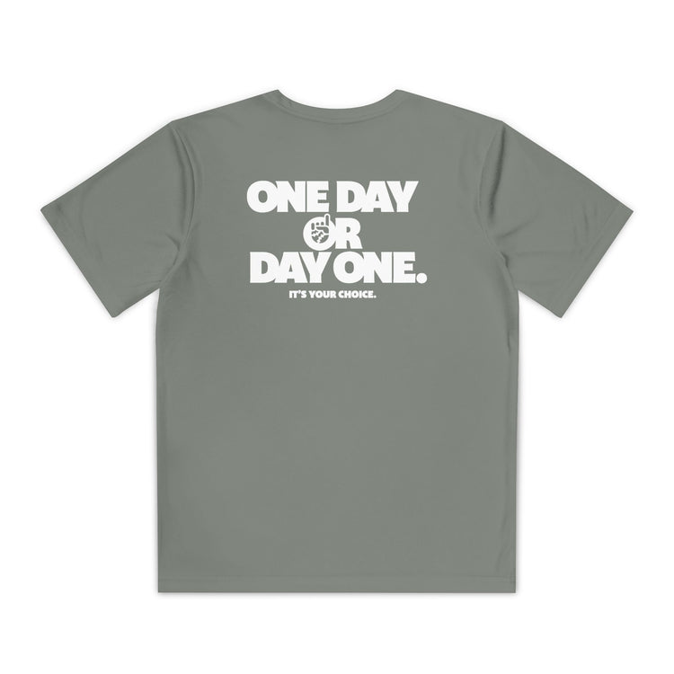 Kids One Day or Day One Dry Fit Tee - Rake Baseball Company - RAKE BASEBALL | BASEBALL T-SHIRT | BASEBALL CLOTHING | GOOD VIBES ONLY