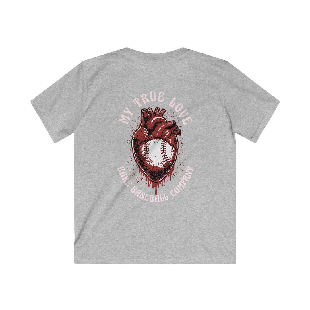 Kids My True Love Baseball Tee - Rake Baseball Company - RAKE BASEBALL | BASEBALL T-SHIRT | BASEBALL CLOTHING | GOOD VIBES ONLY