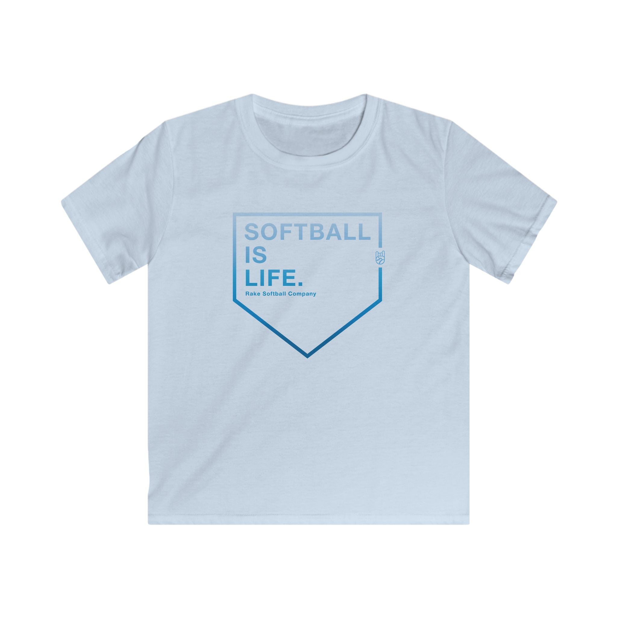 Kids Softball Is Life Tee - Rake Baseball Company - RAKE BASEBALL | BASEBALL T-SHIRT | BASEBALL CLOTHING | GOOD VIBES ONLY