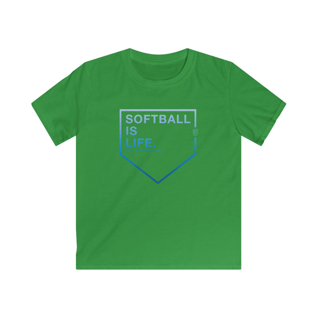 Kids Softball Is Life Tee - Rake Baseball Company - RAKE BASEBALL | BASEBALL T-SHIRT | BASEBALL CLOTHING | GOOD VIBES ONLY