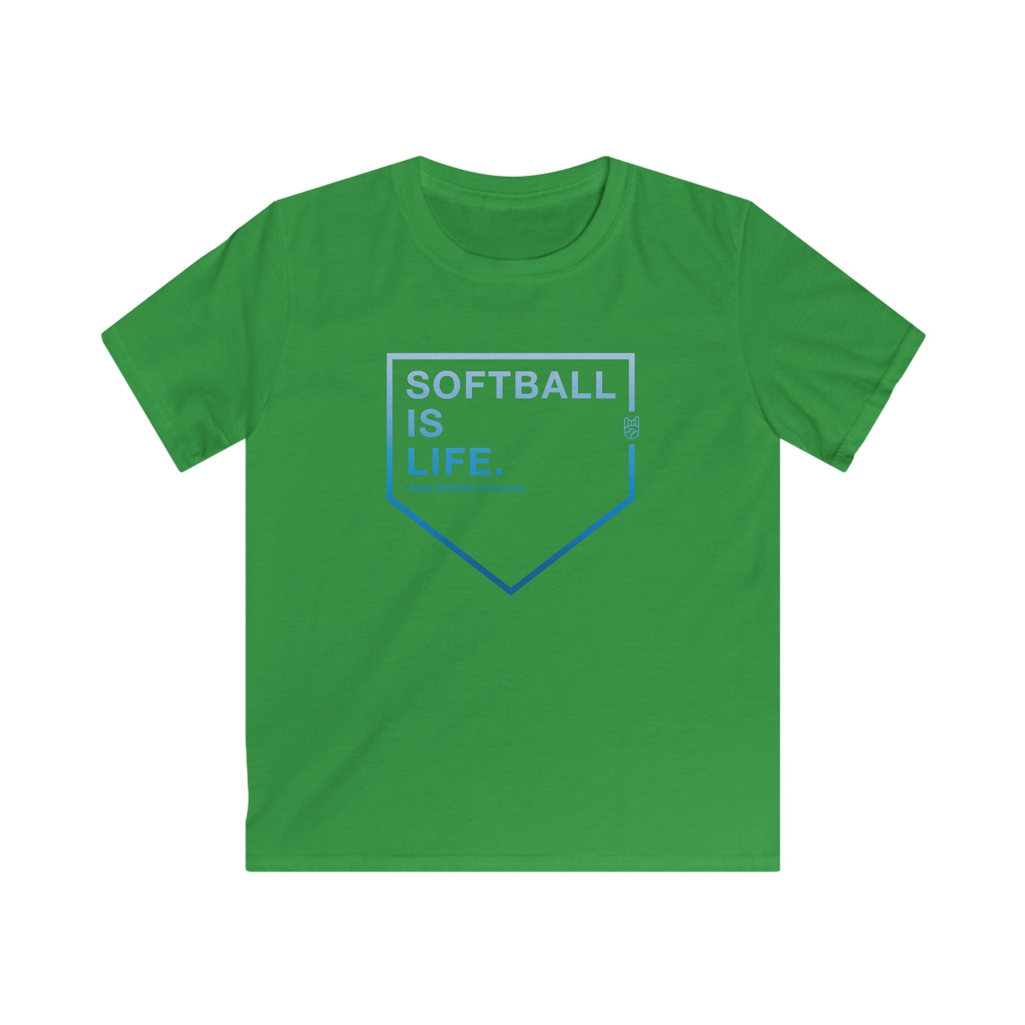 Kids Softball Is Life Tee - Rake Baseball Company - RAKE BASEBALL | BASEBALL T-SHIRT | BASEBALL CLOTHING | GOOD VIBES ONLY