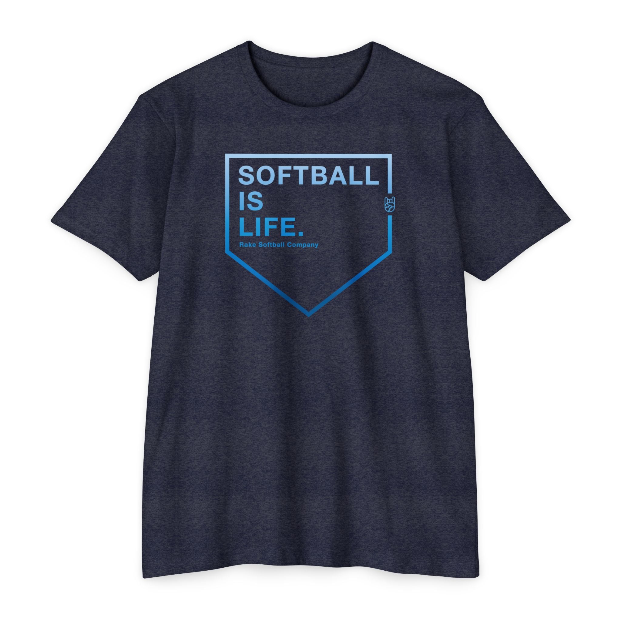 Softball Is Life Tee - Rake Baseball Company - RAKE BASEBALL | BASEBALL T-SHIRT | BASEBALL CLOTHING | GOOD VIBES ONLY